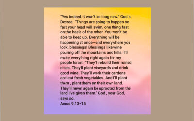 God in the business of suddenly(s)