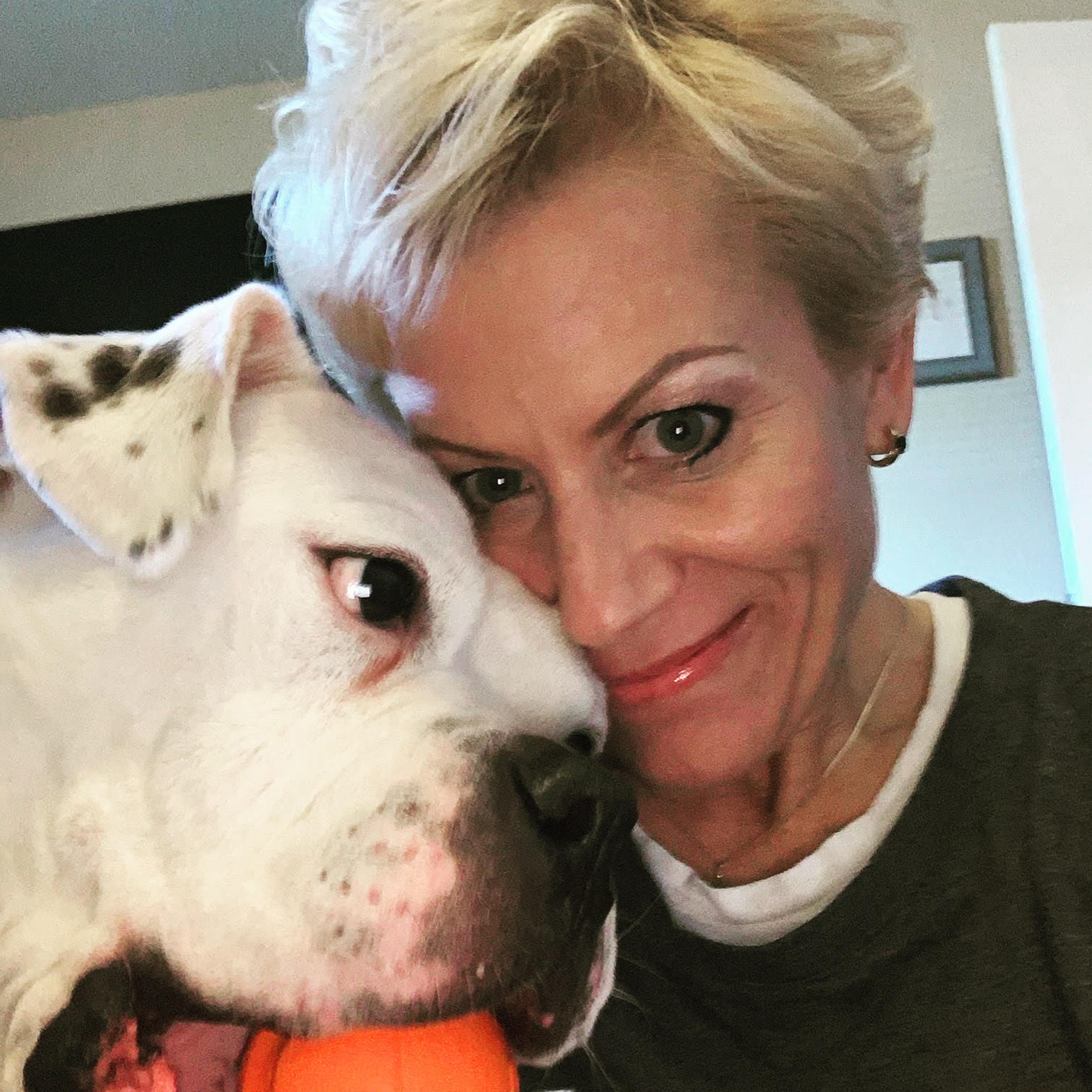 Tracy and dog