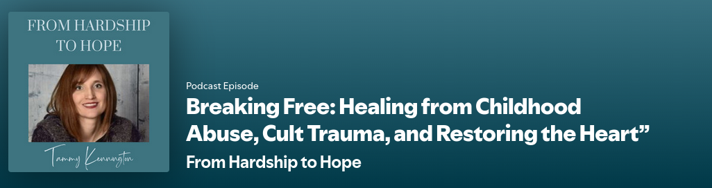 Interview with Tammy Kennington’s “From Hardship to Hope” podcast.